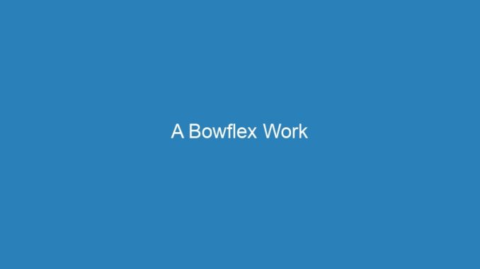 A Bowflex Work