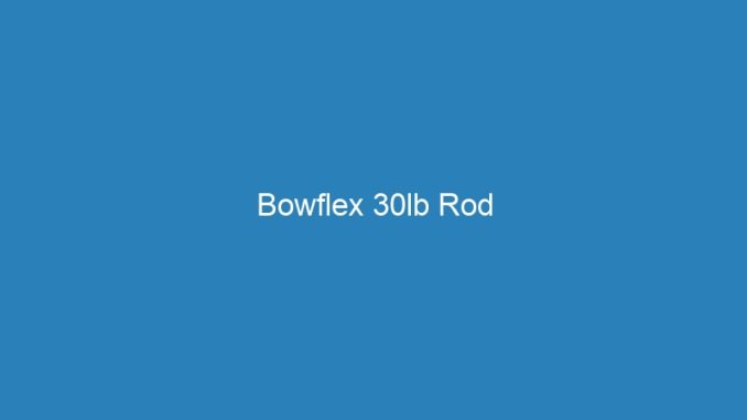 Bowflex 30lb Rod