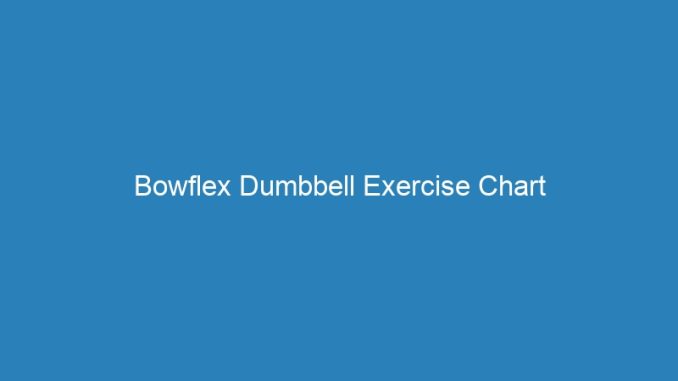 Bowflex Dumbbell Exercise Chart