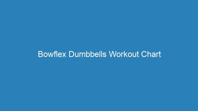 Bowflex Dumbbells Workout Chart