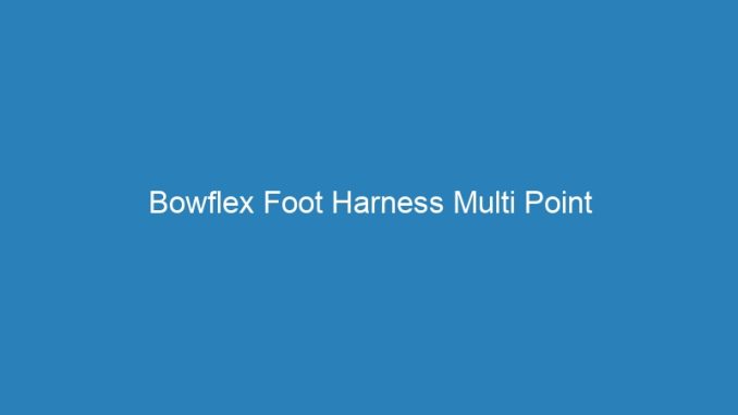 Bowflex Foot Harness Multi Point