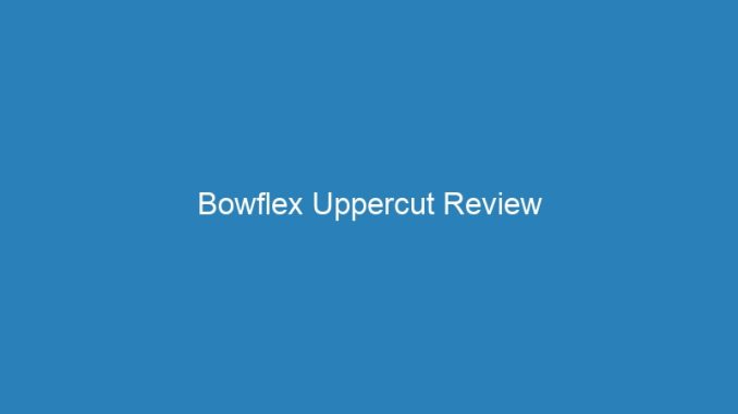 Bowflex Uppercut Review