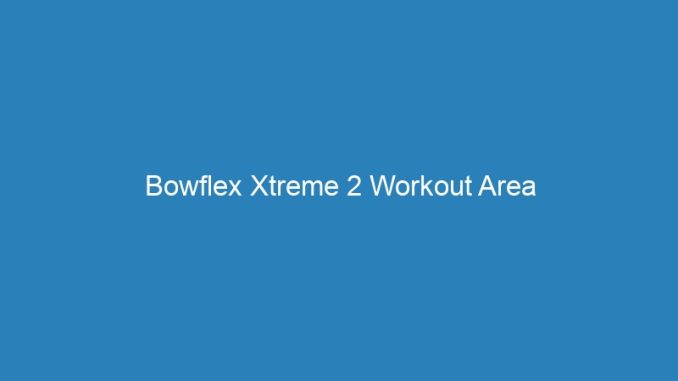 Bowflex Xtreme 2 Workout Area