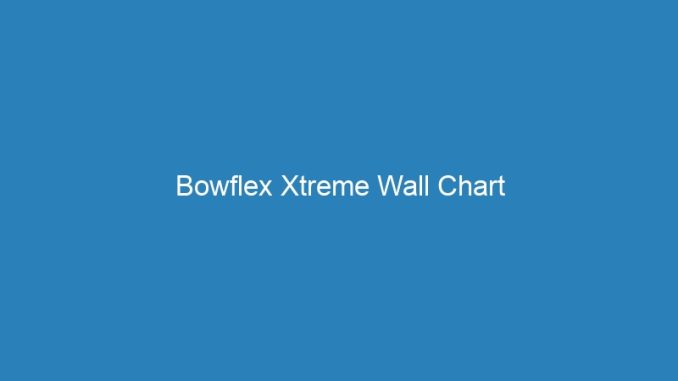 Bowflex Xtreme Wall Chart
