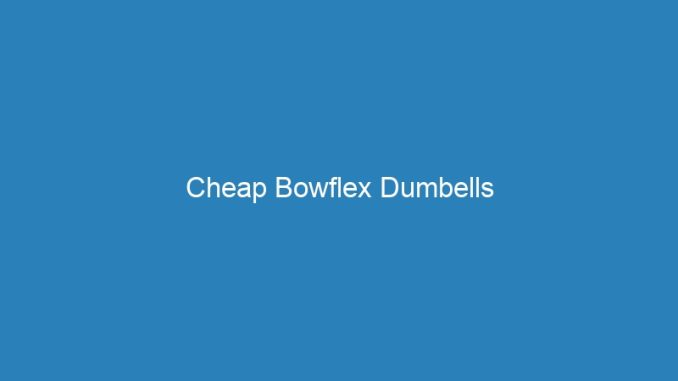 Cheap Bowflex Dumbells